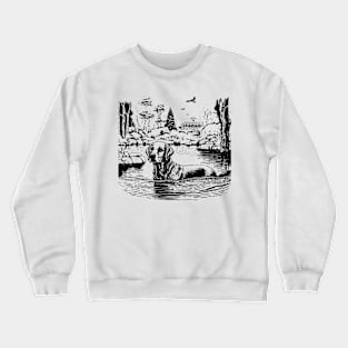 Dog Watercolor Crewneck Sweatshirt